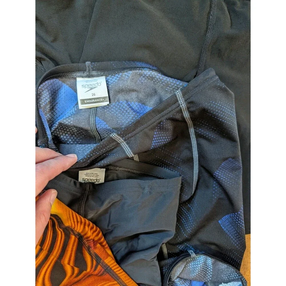 Speedo Boys Youth Size 24 & 26 Endurance+ Purpose Jammer Swim Suit Lot Of 8